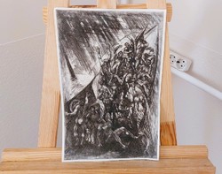 (K) Herpai Zoltán rézkarc  25x33 cm 2.