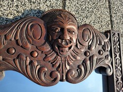 Antik faragott gargoyle fali tükör ALKUDHATÓ