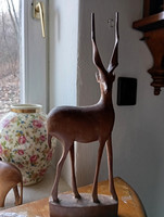 Míves FARAGOTT csavart szarvú antilop szobor-30 cm - Art&Decoration