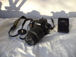 NIKON D3100 +objektív digi fényképezőgép 14MP