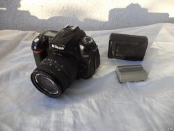 NIKON D90 +objektív digi fényképezőgép 12MP