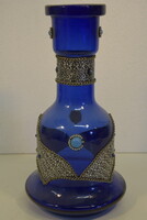 Kék díszüveg vízipipához A165