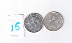 200 Forint 1992 2 db egyben 15
