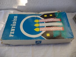 Fenyődísz retro karácsonyfa izzósor (4035)