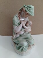 Herendi porcelán, Madonna gyermekkel 190 mm x 130 mm