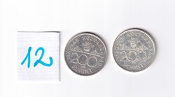 200 Forint 1992 2 db egyben 12