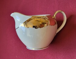 Creidlitz Bavaria német porcelán tej tejszín kiöntő arany mintával