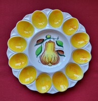 Kerámia porcelán tojástartó tojás tálaló tál húsvéti tányér tojástál