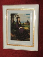 HOLLÓHÁZI GALÉRIA COLLECTION : SZINYEI MERSE PÁL : LILARUHÁS NŐ