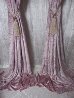 NAGY KARÁCSONYI LEÁRAZÁS !!! Mályvás rózsaszín bársony bélelt függöny, sötétítő