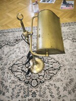 Art Deco Szecessziós Teljes réz Bank làmpa ügyvédi iroda asztali lámpa àlliható magasság  fényiràn