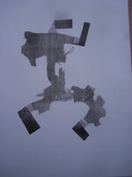 Bogdándy Zoltán Szultán (1953-): Osonó, 2001 70 x 50 cm