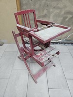 Retro etető szék, bili és hinta szék egyben.
