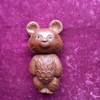 Régi orosz CCCP 1980-as olimpiai MISA maci figura 15,5 cm