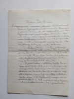 ZA597.2  Dr. Bary Zoltán Főügyészhelyettesnek írt levél az egyik táblabíró nagyváradi barátja 1940k