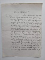 ZA597.3  Dr. Bary Zoltán Főügyészhelyettesnek írt levél az egyik táblabíró nagyváradi barátja 1940k