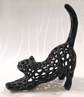 KÜLÖNLEGES  FEKETE MACSKA,CICA 12 CM