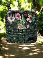 Makramé crossbody táska fedéllel