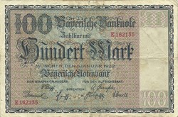100 márka 1922.01.01. Németország München 2.