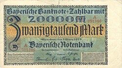 20000 márka 1923.03.01. Németország München 2.
