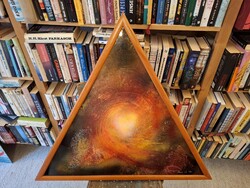 Különleges Bene Csilla festmény 74cm