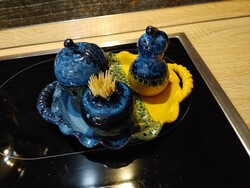 Színes asztali só paprika fogvájó tartó