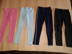 116 cm 4 db kislány leggings együtt, Alkudható