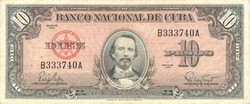 10 peso pesos 1960 (1949) Kuba 2.