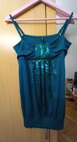L/XL Nöi Glitteses  Zöld Felsö Top