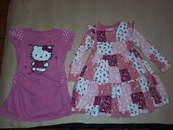 110 cm 2 db kislány ruha, Hello Kitty, Alkudható