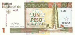 1 konvertibilis peso 1994 Kuba 2.