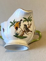 ROTHSCHILD 1943 MADARAS HERENDI PORCELÁN FÜLES SZÓSZOS TÁL