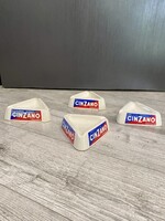 Retro Cinzano 4 db. hamutartó 70 évekből