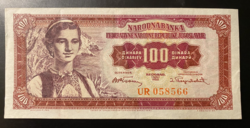 Jugoszlávia 100 dinár 1955