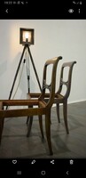Biedermeier szék vintage, loft stílusú átdolgozással viaszos felülettel