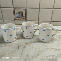 Retro Gránit kék pöttyös  pohár 3 db eladó!