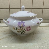 Virágos porcelán tál  eladó!