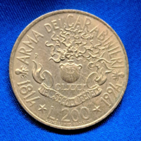 200 Líra, 1994., 180 éves a Carabinieri (Karabélyosok hadtestejj (Csendőrség 200 Líra 1990. (1278)