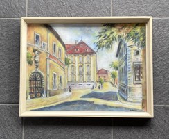 Gyikó Gyula pasztell kép - 33,5 x 44 cm kerettel