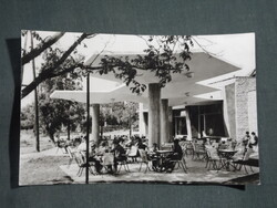 Képeslap,Balatonalmádi,Aranyhíd presszó látkép,részlet, 1965-