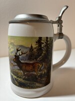 Német porcelán, “vadászos” korsó
