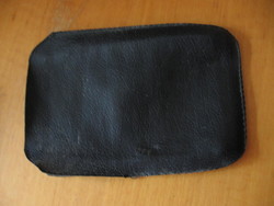 Retro fekete műbőr számológép tok