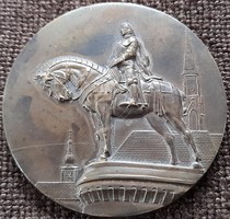KAC . Kolozsvári Atlétikai Club 1880 . Mátyás király szobor 1940 . bronz plakett . 55mm