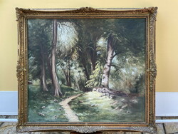 HATALMAS MÉRETŰ,ŐSZI ERDŐ 124x138,5cm!!!!