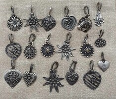 Havasigyopár / virág / szív / madárpár / ló mintás medál