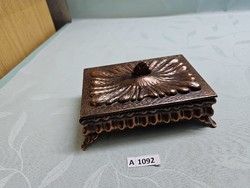 A1092 Réz ékszeres doboz 18x12 cm