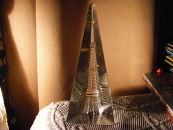 Kristály Eiffel torony levélnehezék