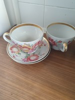 Porcelán teás csésze + alj 2db eladó