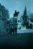 Régi fekete fehér diakép Halászbástya  1960as évek