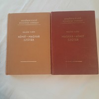 Halász Előd:  Magyar-német és Német-magyar szótár Akadémiai Kiadó Kisszótár sorozat 1965